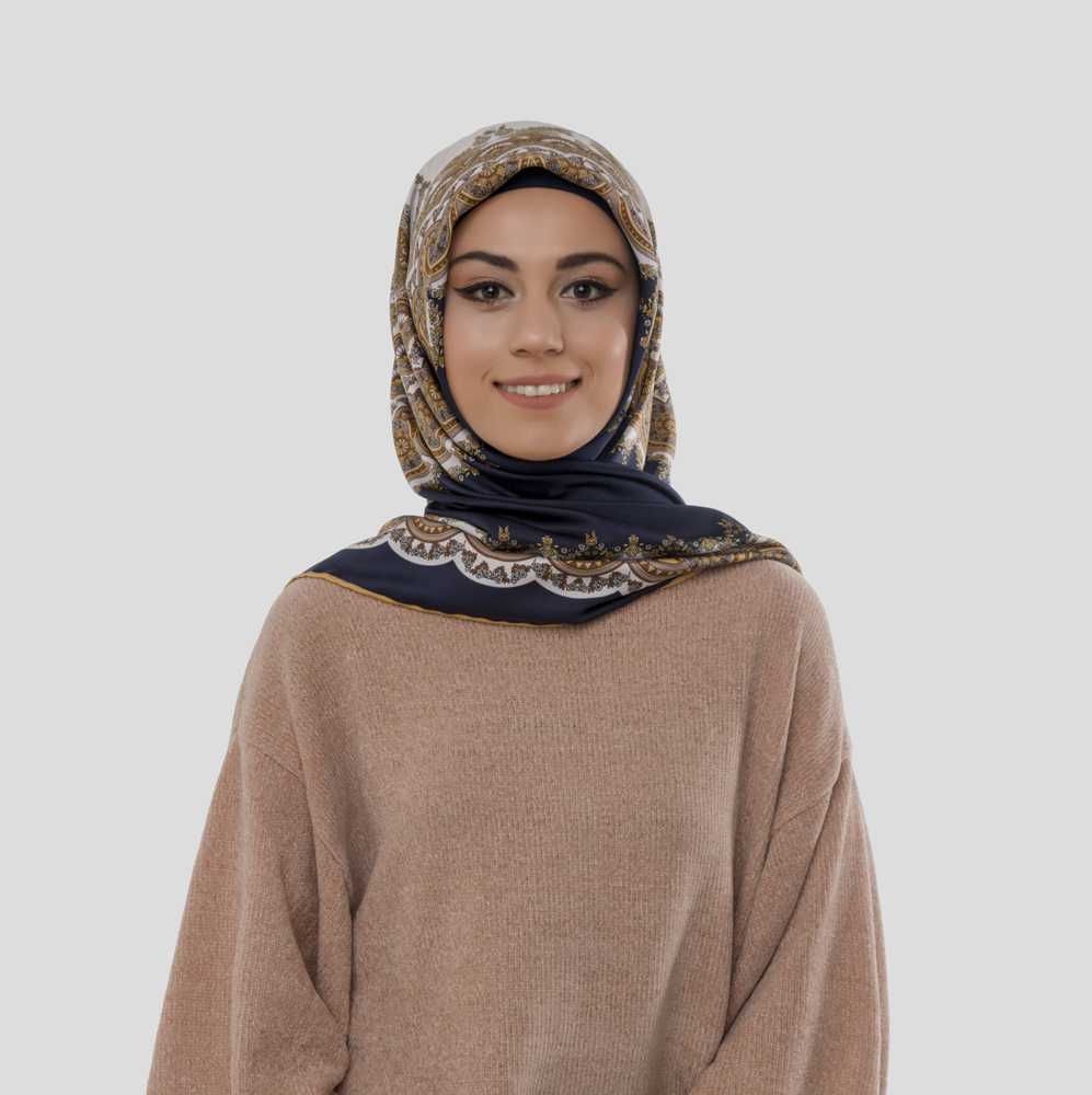 120x120cm Rayon Eşarp