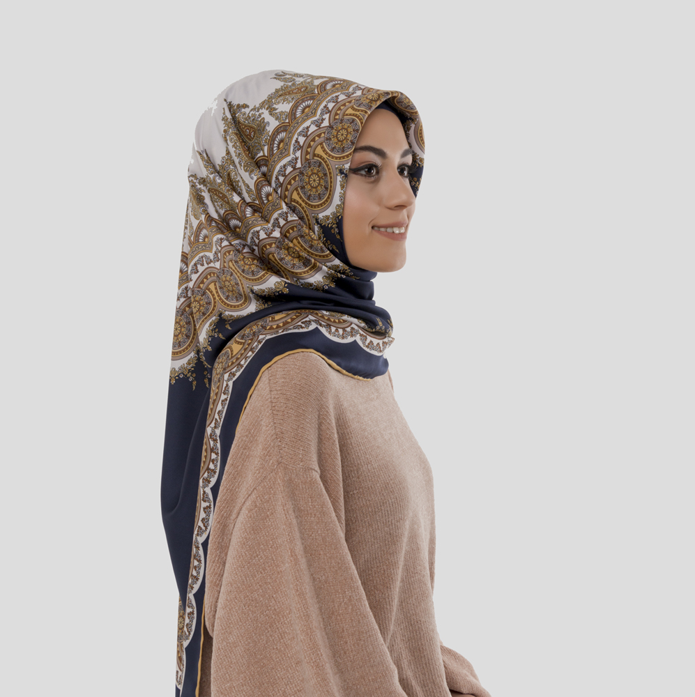 120x120cm Rayon Eşarp