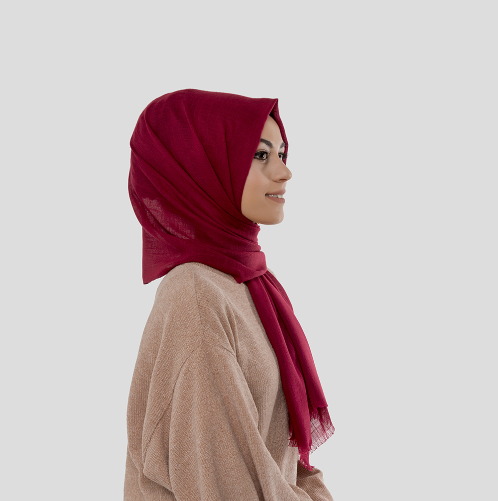 Düz Lux Flamlı Şal